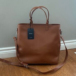Brown Matt & Nat Curb Tote Bag Purse Laptop Case
